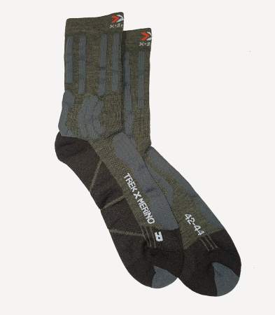 Носки X-SOCKS TREK X MERINO SMU (; 39-41; E052 olive green/anthracite)